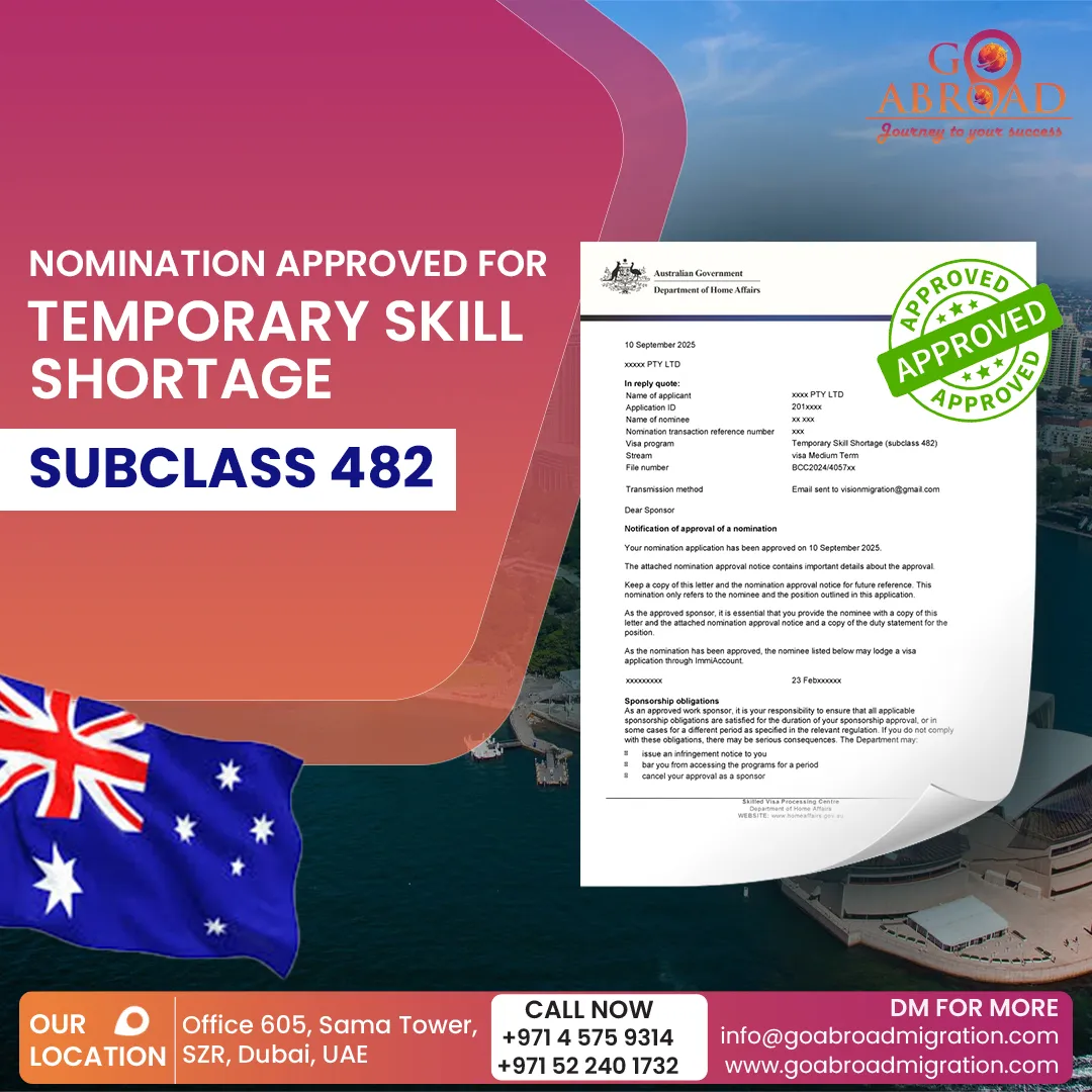 Students reviewing documents after student visa approval