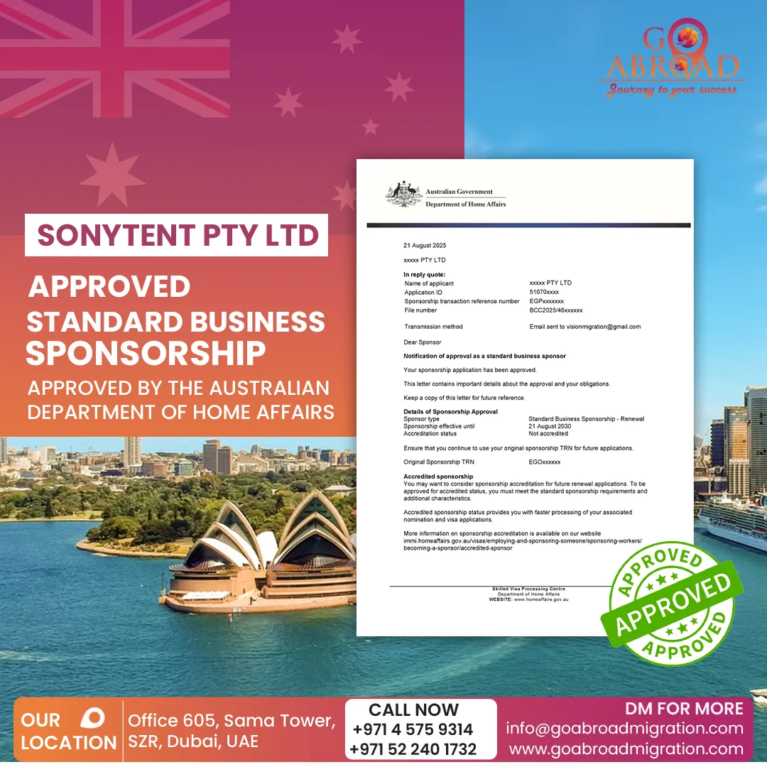 Family meeting immigration consultant after PR visa approval