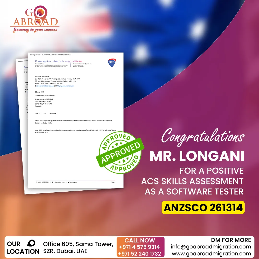 Family meeting immigration consultant after PR visa approval